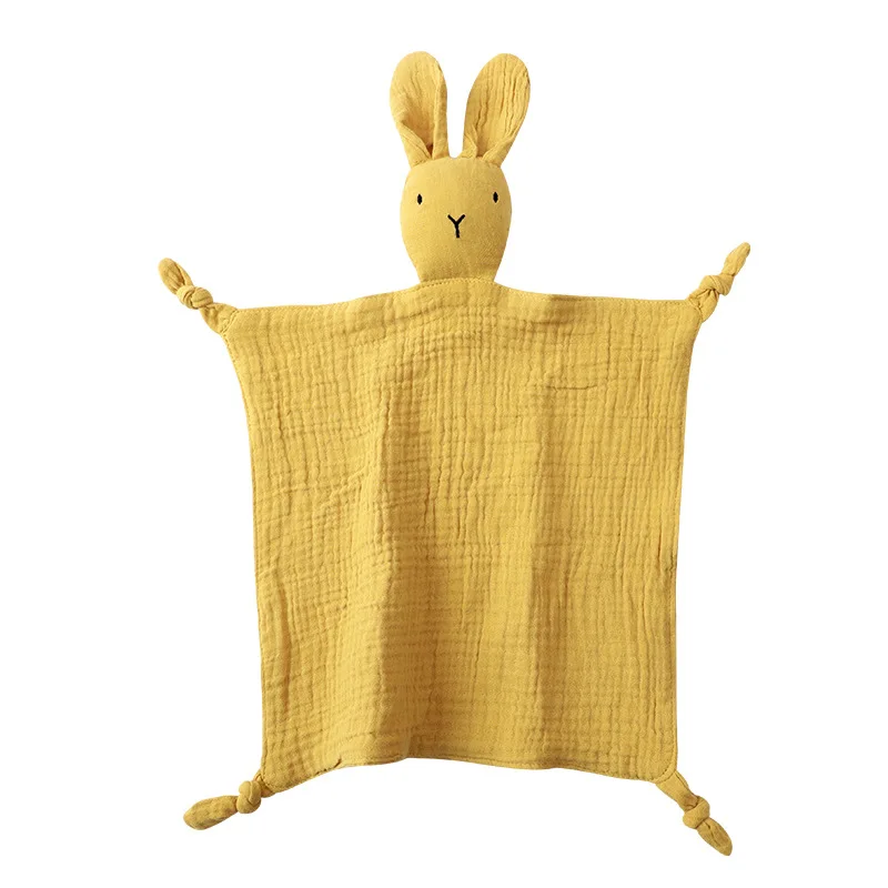 Baby Cotton Muslin Comfortable Blanket Cute  Infant Kids Sleep Appease Towel Children Rabbit Saliva Scarf Gauze Blankets 5