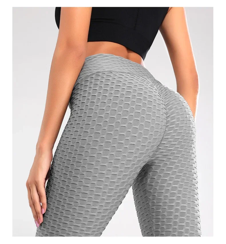 S-3XL Frauen Blase Hüfte Heben ÜbungYoga Hosen Frauen Fitness Laufen Hohe Taille Gym Fitness Sport Ausgestelltes Hose Tanz Sexy – Detail 14
