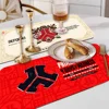 Modern Fashion Defqon1 Music Kitchen Draining Mat Tableware Pad Coffee Dish Drying Mat Placemat Bathroom Kitchen Drain Pad 1