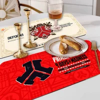 Modern Fashion Defqon1 Music Kitchen Draining Mat Tableware Pad Coffee Dish Drying Mat Placemat Bathroom Kitchen Drain Pad 1