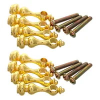 8pcs Fence Accessories Rail Post End Cap For Cabinet Baluster Ornament Iron Railing Metal Spindles Diy Furniture Hardware Glass