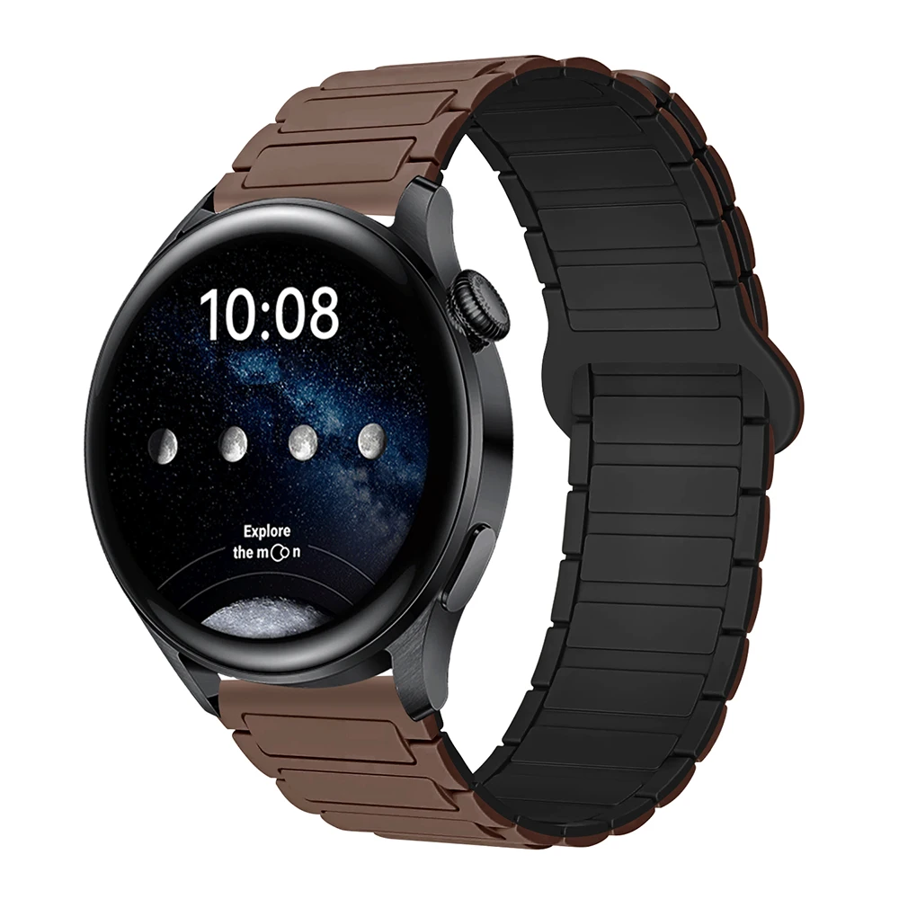 Magnetic Loop Silicone Strap - 22mm Adjustable Band