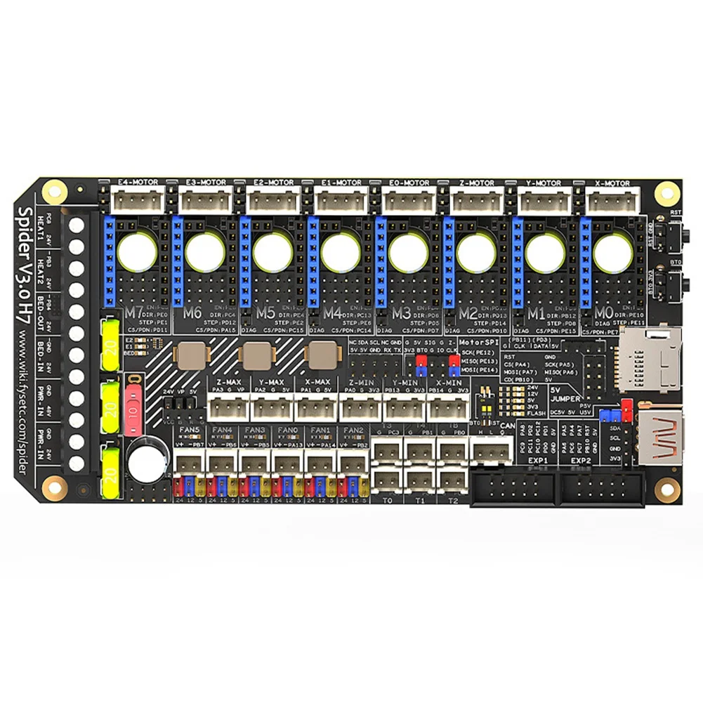 Reliablespider V3.0 H7 32 ��Ʈ ���� ���� ����̺� 24V/48V ���� ���� ��ġ ���� Voron �� 8 �� TMC5160T TMC2209 ����