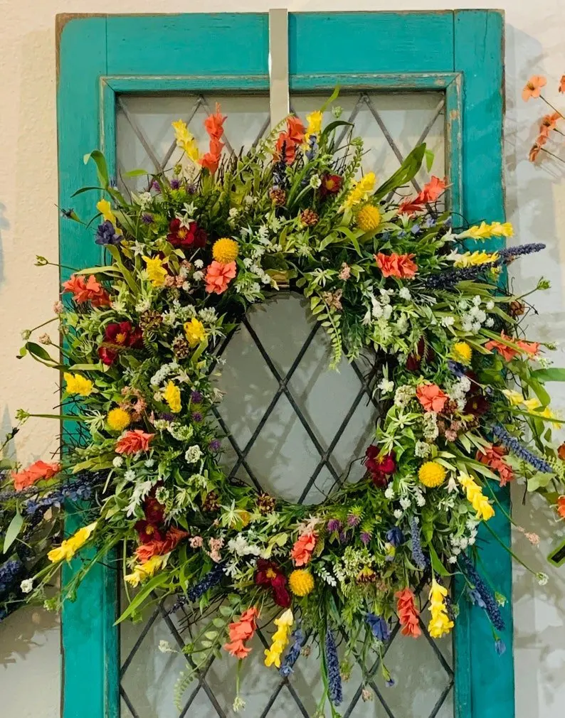 Texas Wildflower Wreath, Home Garland Texas