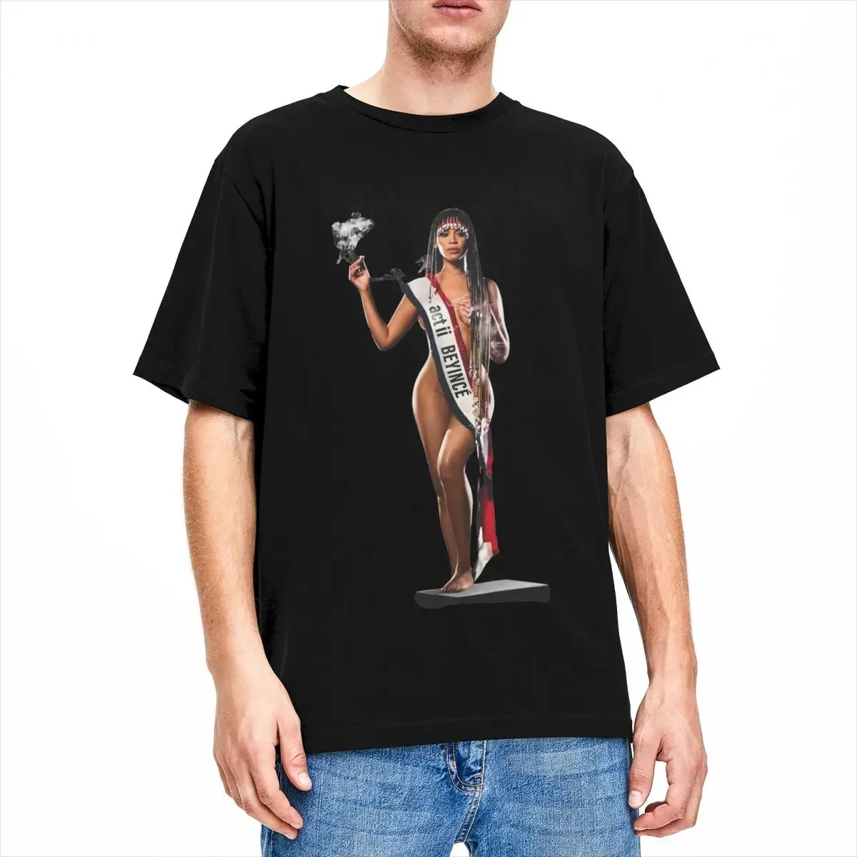 

Футболка Beyonce Cowboy Carter для мужчин и женщин, Модная хлопковая футболка с коротким рукавом и круглым вырезом, аксессуары для альбома, 2024