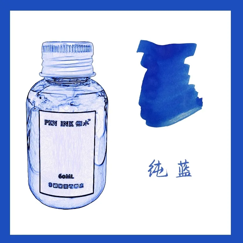 60ml 48-Color Fountain Pen Ink Refill - Writing Stationery School Supplies