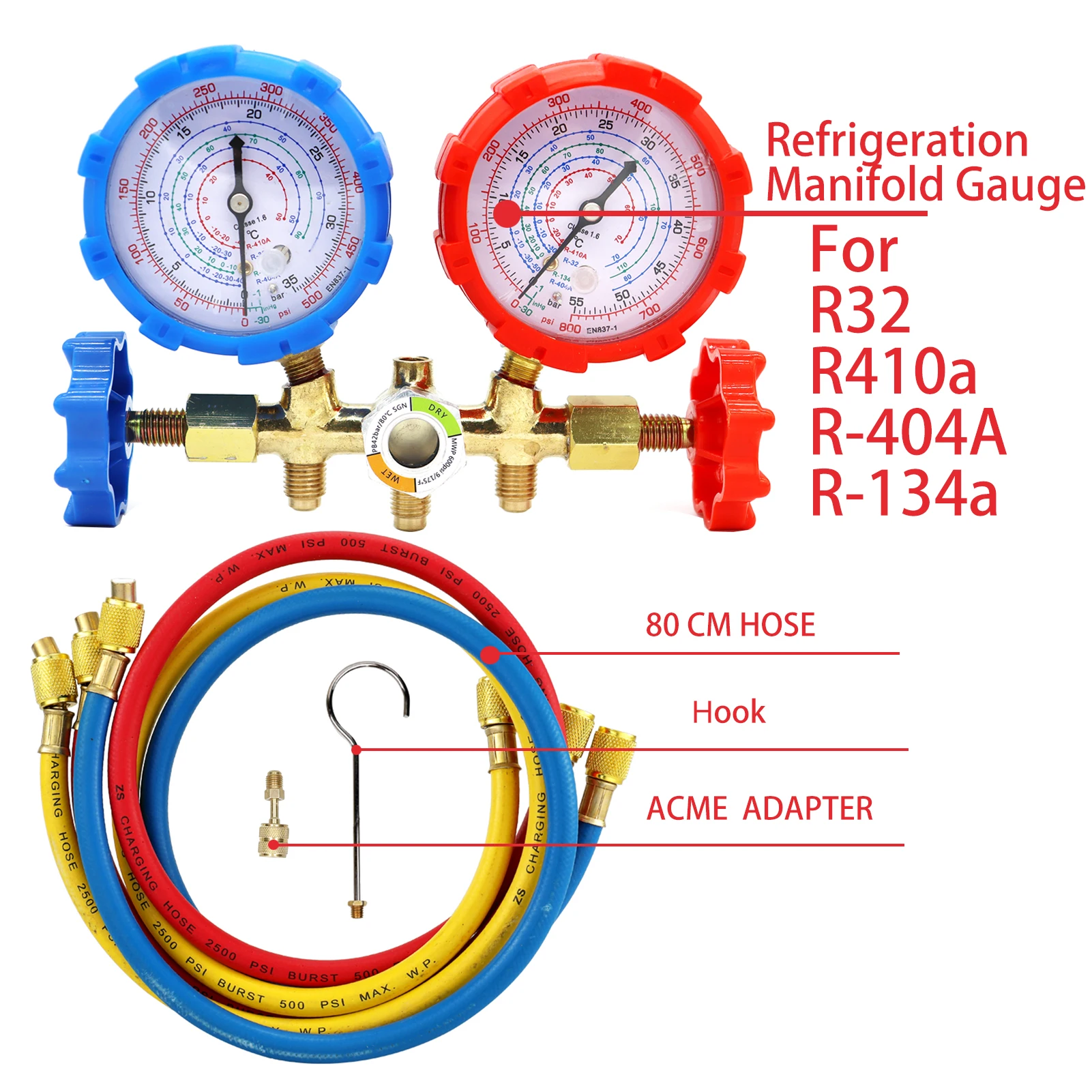 VEVOR AC pompa per vuoto refrigerante con manometri HVAC refrigerazione  confezionamento sottovuoto aria condizionata manutenzione automobilistica  1.8-4.8CFM - AliExpress