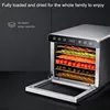 Six-Layer Household Food Dryer Stainless Steel Dried Fruit Machine Double-Layer Heat Insulation And Scalding-Proof Handle 6