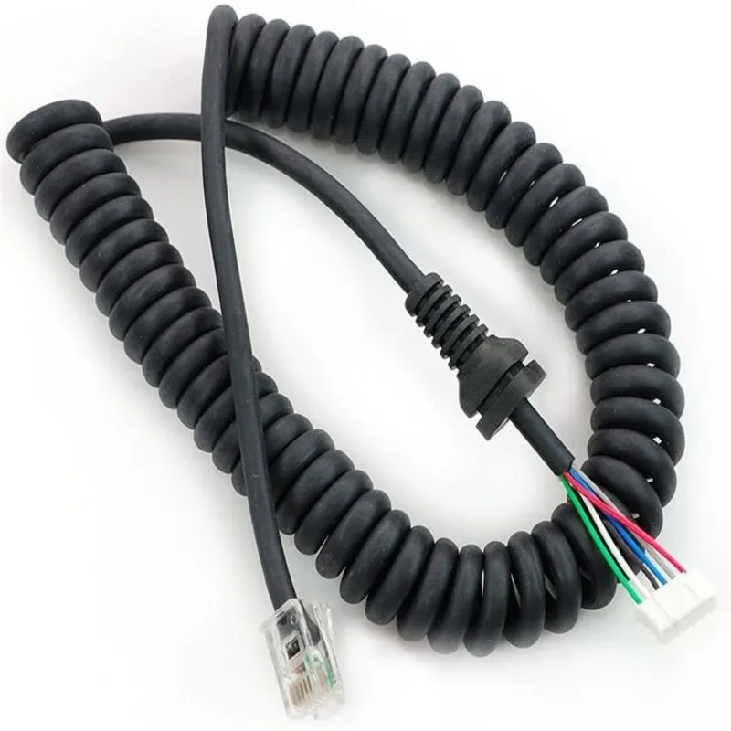 Walkie Talkie Altoparlante Cavo Microfono Per Yaesu Ft 7800/1907/8800/8900/7900/1807 Mh48A Per Autoradio Linea A Molla Telefonica