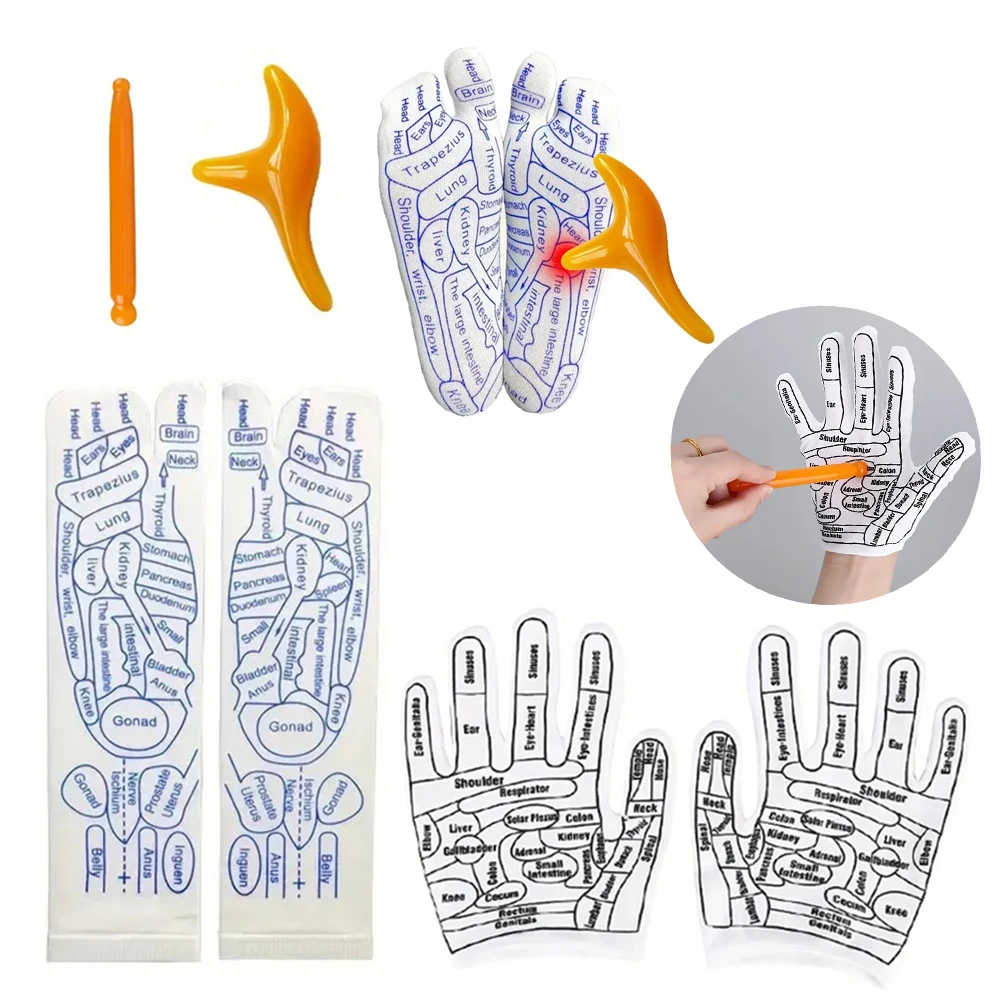 Acupressure Reflexology Massaging Socks – Set of 6 for Foot Relief and Physiotherapy