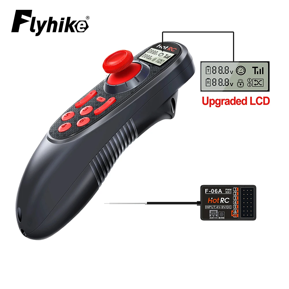 Émetteur 2.4G 6CH avec récepteur X6FG pour modèle de réservoir de
