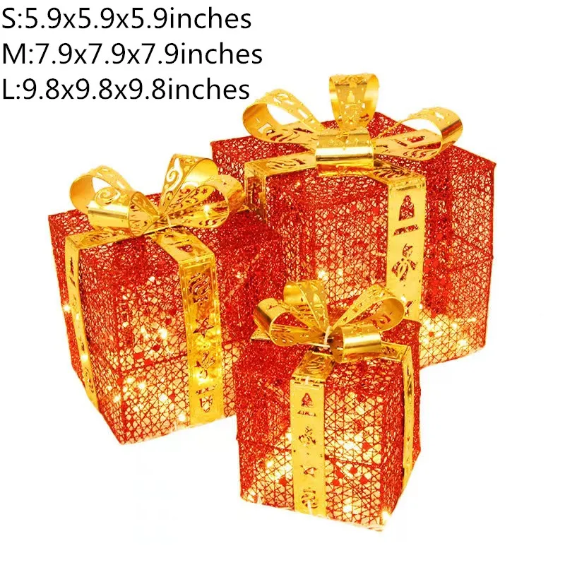 

Christmas Light Parcel With Other Gifts And Ornaments