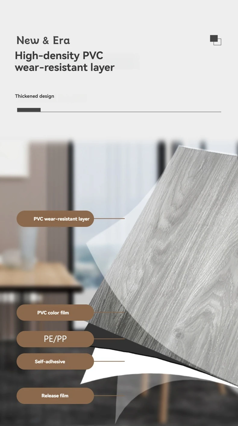 Verdickte 3D-Stereo-Gitter Holzfurnier Wandpaneele Selbstklebende Tapete Dekoration Wohnzimmer Hintergrundwand Wandaufkleber – Detail 3