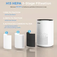 SEJOY Air Purifiers For Home Bedroom Quiet Air Cleaner With 22dB Sleep Mode H11 Hepa Filter For Smoke 360° Air Intake 2