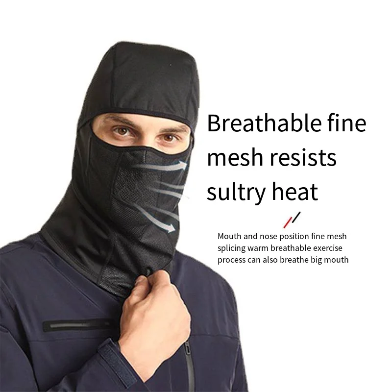 Outdoor Ski Riding Fishing Velvet Head Cover Keep Warm Face Mask Protect Neck Head Hat Winter Motorcycle Shi Hooded Face Shield
