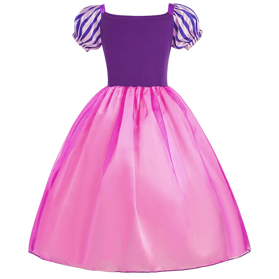 Costume da Rapunzel per ragazze, bambini, principessa, cosplay, abito estivo, abiti da festa a fiori - immagine 3