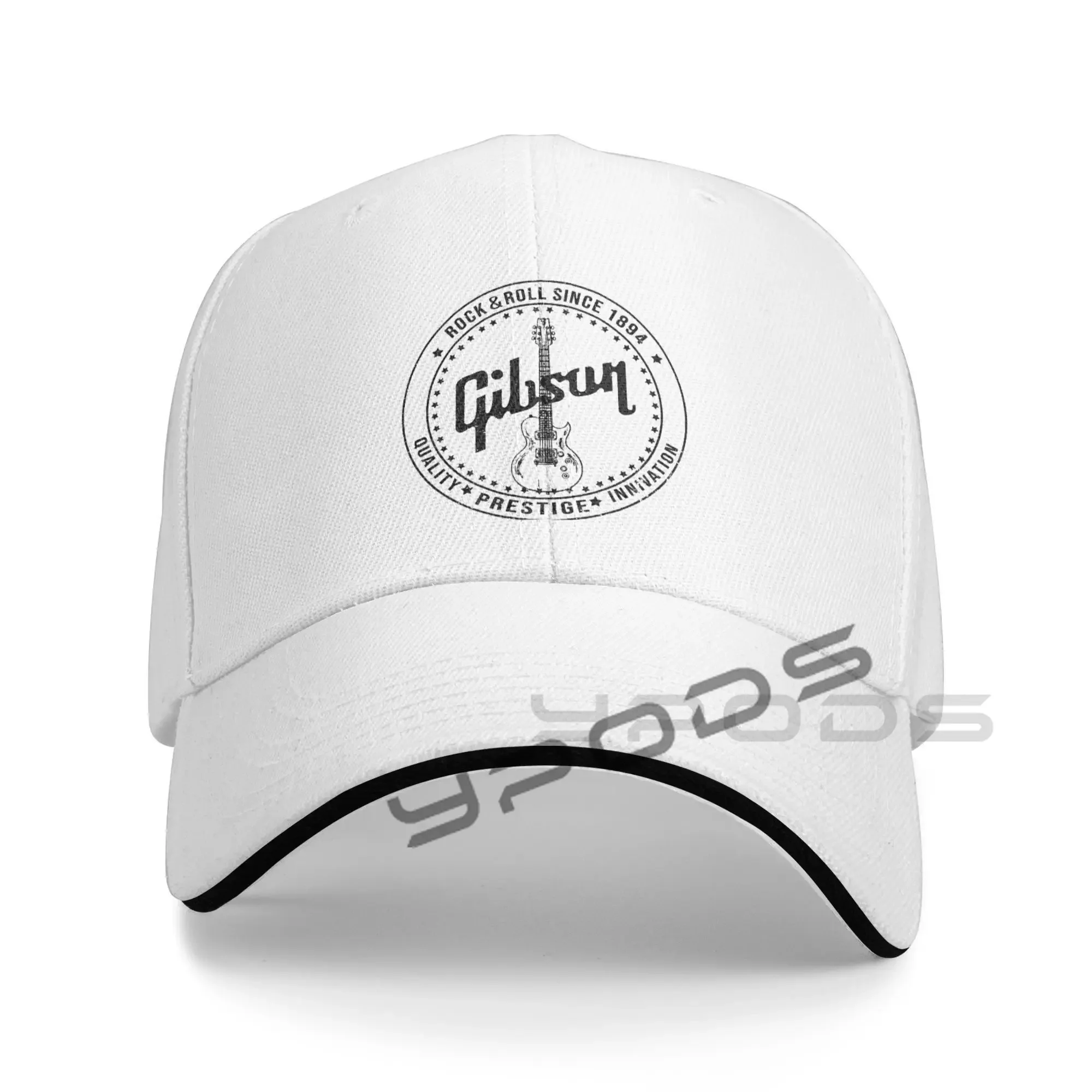 

OOworld Gibson Since 1894 McCarty Les Paul Guitar Print Snapback Cap Gorras Mujer Baseball Caps for Women