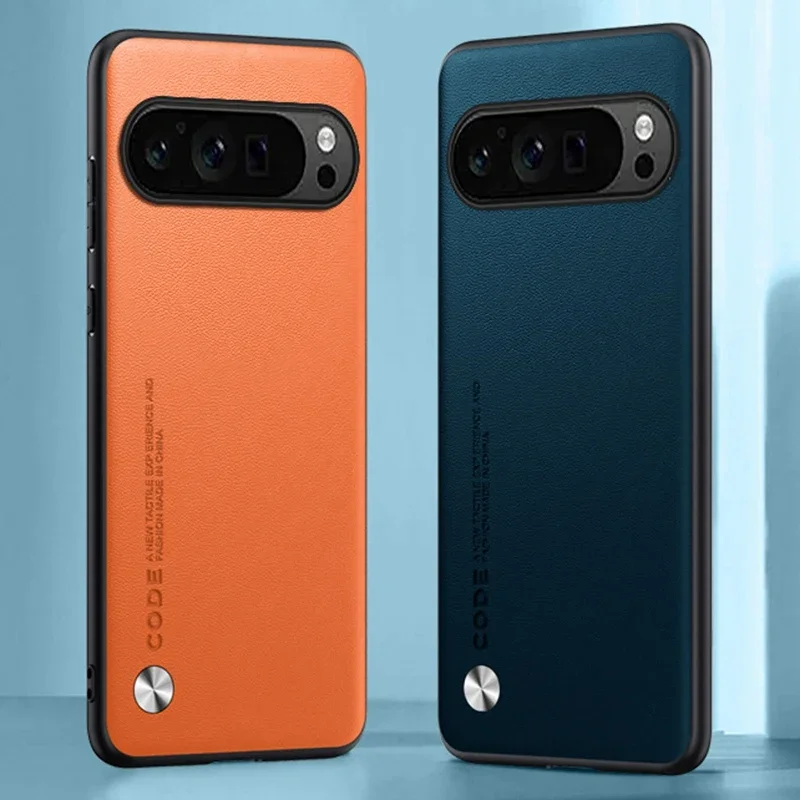 Premium Fashion Leather Shell - Lightweight Anti-Fingerprint & Shockproof Protective Case