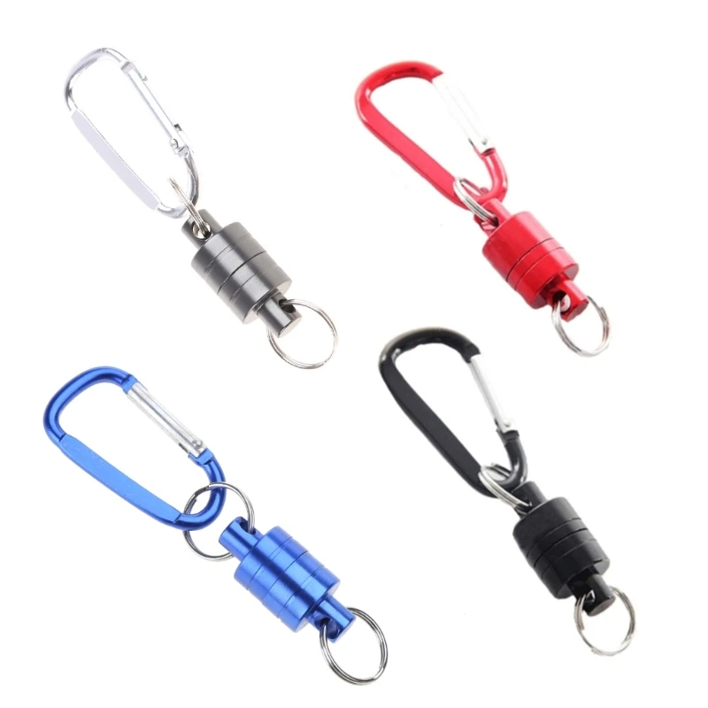 

Magnet Buckle Fly Fishing Net Release Hanging Holder Lanyard Clip Carabiners Single/Double Keychain Hook