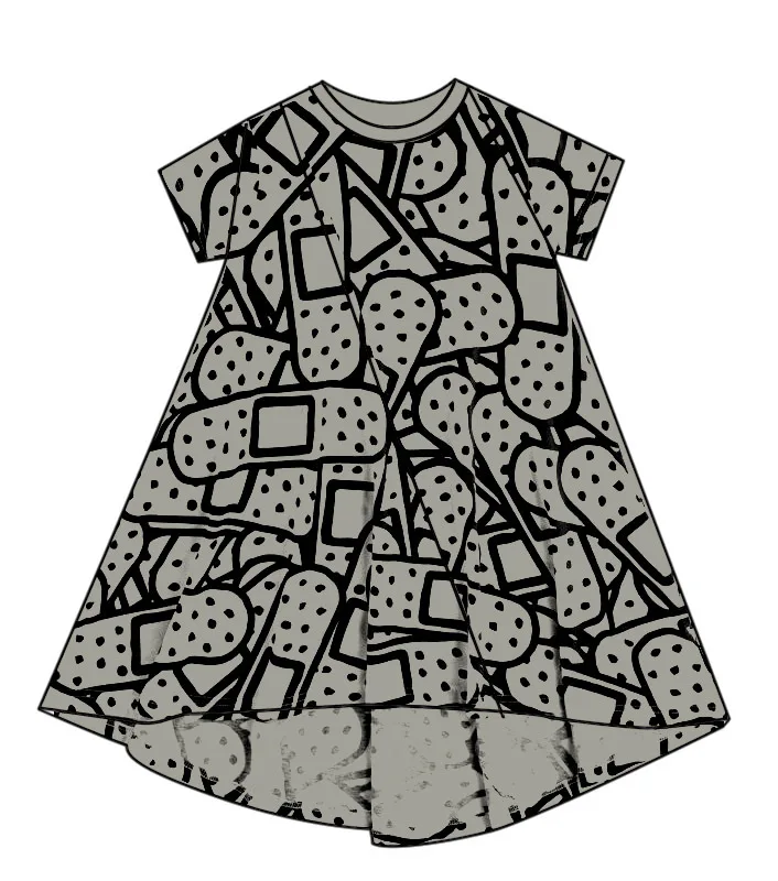 2022 New Summer Kids Girls Dress Statement Print Slip Dress Pre-Sale