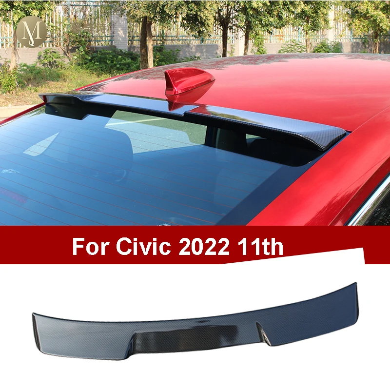 

Rear Window Roof Spoiler Wing For Honda Civic 11th Gen 2022 2023 11th Trunk Boot Lid Cover Body Kit Car Accessories