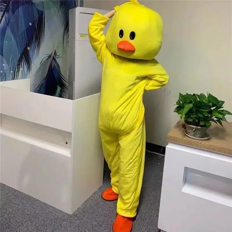 Cosplay yellow duck chicken chick Mascot Costume Advertising ceremony Fancy Dress Party Animal carnival anmie stage perform show 2