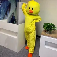 Cosplay yellow duck chicken chick Mascot Costume Advertising ceremony Fancy Dress Party Animal carnival anmie stage perform show 2