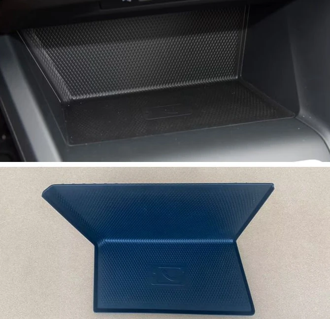 Center Console Storage Box Pad Center Pad In Gomma Di Ricarica Wireless Per Vw Golf 8 Rline G T.I Pro