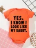 Short Sleeve Toddler Romper Infant Jumpsuit Newborn Baby Girl Boy Clothes Bodysuit Yes I Know Look Like My Daddy Print Onesie 2