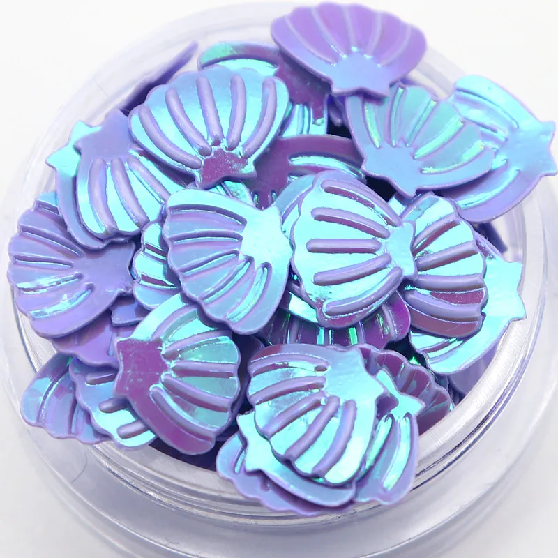 7mm 10g Sea Shell PVC Bulk Sequin Glitter Glitter for Nail Art Sewing Wedding Costume Decoration Confetti Accessories