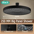 Black top shower