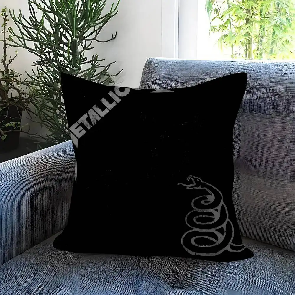 Kissen Anime-Kissen Sofabett Kopfkissenbezug Kissenbezug Fashion Band M-MetallicaS Album – Detail 6