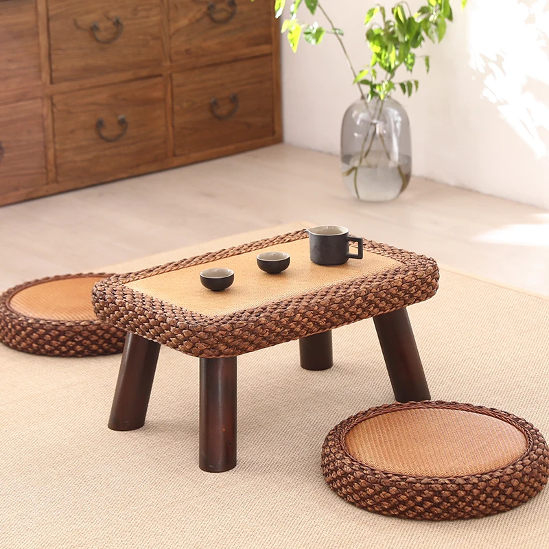 

Household simple bedroom low table rattan bay window small table Japanese platform simple mini Kang tatami coffee table