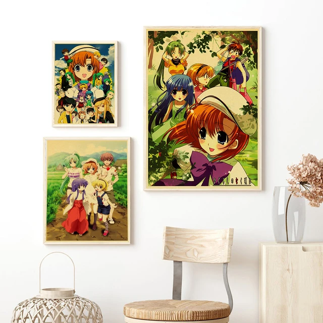 Cartoon Anime CLANNAD Posters and Prints Retro Painting Wall Art Picture  for Living Room Home Decor Girls' Room Decoration - AliExpress