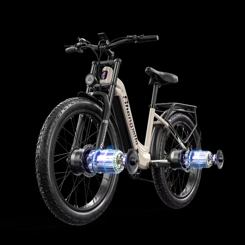 Electric Bicycle Shengmilo S700 Dual motor 2000W battery 48V18AH 26 inch Hydraulic Brake E-bike mountain off-road Electric bike