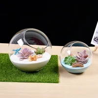 1pc Micro Landscape Glass Bottles Creativity Dew Collection Glass Vase Succulent Plant Terrarium Container Flower Pot Home Decor 2