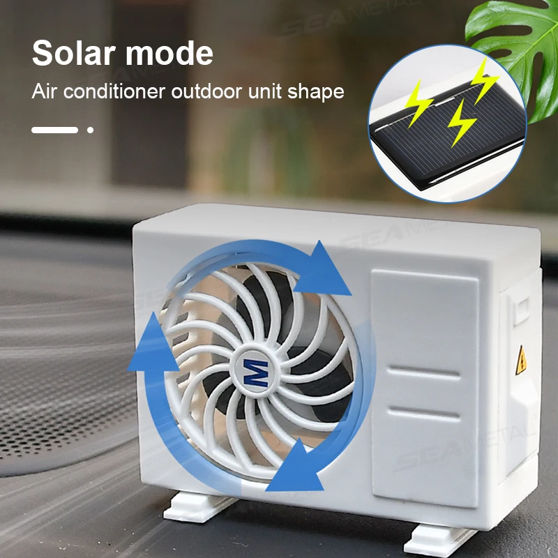 Car Air Freshener Vent Clip Automatic Solar Rotation Fragrance Diffuser
