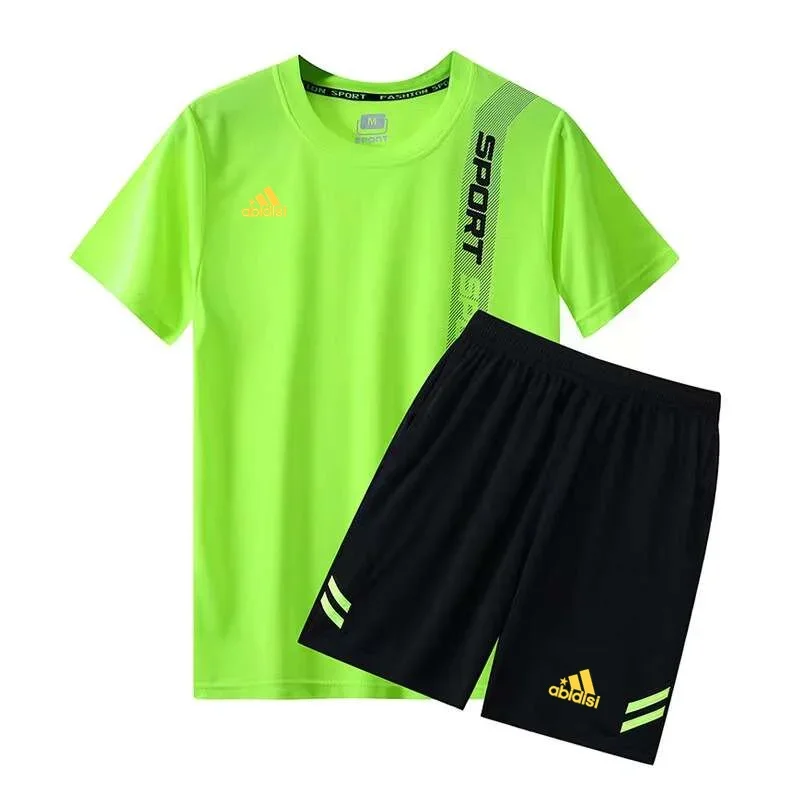2024 New T-shirt Set Breathable, Quick Drying, Lightweight, Fashionable, Daily Comfortable Set