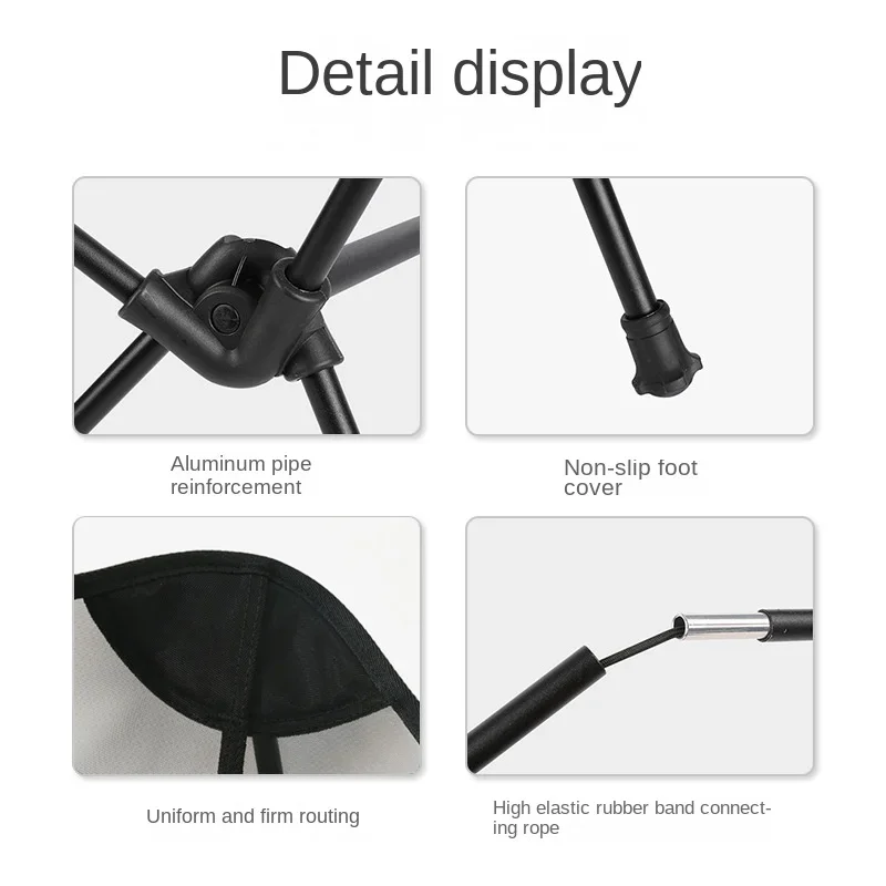 Outdoor Moon Chair Portable Camping Fishing Chair Folding Aluminum Alloy Mesh Breathable Face Anti Sinking folding chair