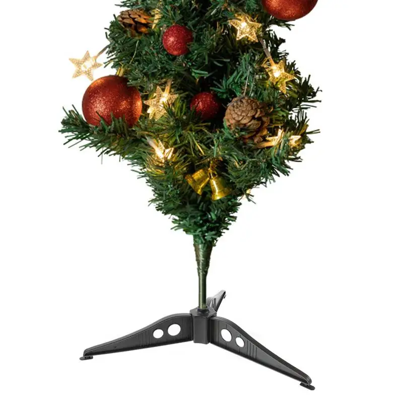 Base Per Albero Di Natale Artificiale - Supporto In ABS Nero, Stabile E Pratico, Accessorio Ricambio Per Decorazioni Natalizie