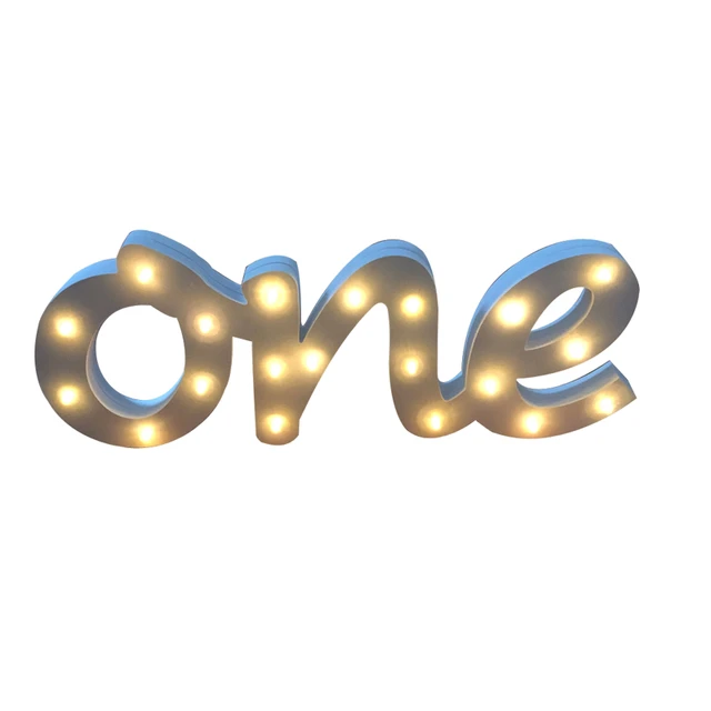 Light Up One Sign For First Birthday Decor Freestanding Letter 1st Birthday One  Sign Party Decor For Baby Toddler Birthday - Figurines & Miniatures -  AliExpress