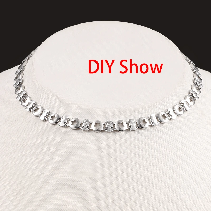 Stainless Steel Pentagram Chain For Jewelry Making Accessories DIY Bracelet Men Necklace Featured Design Watches Band Chains 1M