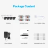ANNKE 4PCS Ultra HD 5MP CCTV TVI Camera Outdoor Waterproof Bullet Security Surveillance System EXIR Night Vision Email Alert Kit 6
