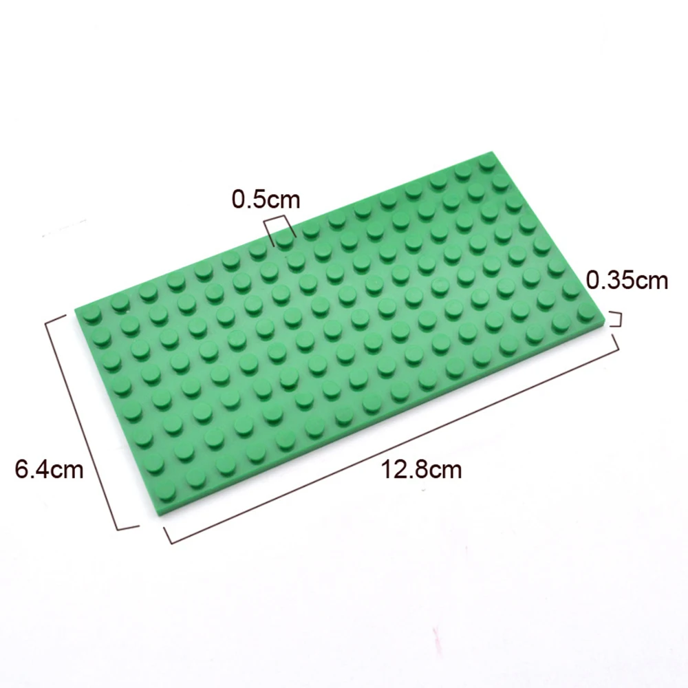 5개 DIY 베이스 얇은 판 8x16 92438 도트 MOC 빌딩 블록 브릭 호환 창의적 교육용 어린이 장난감 크리스마스 선물