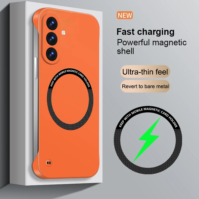Ultra Thin Frameless Magnetic Matte Phone Case