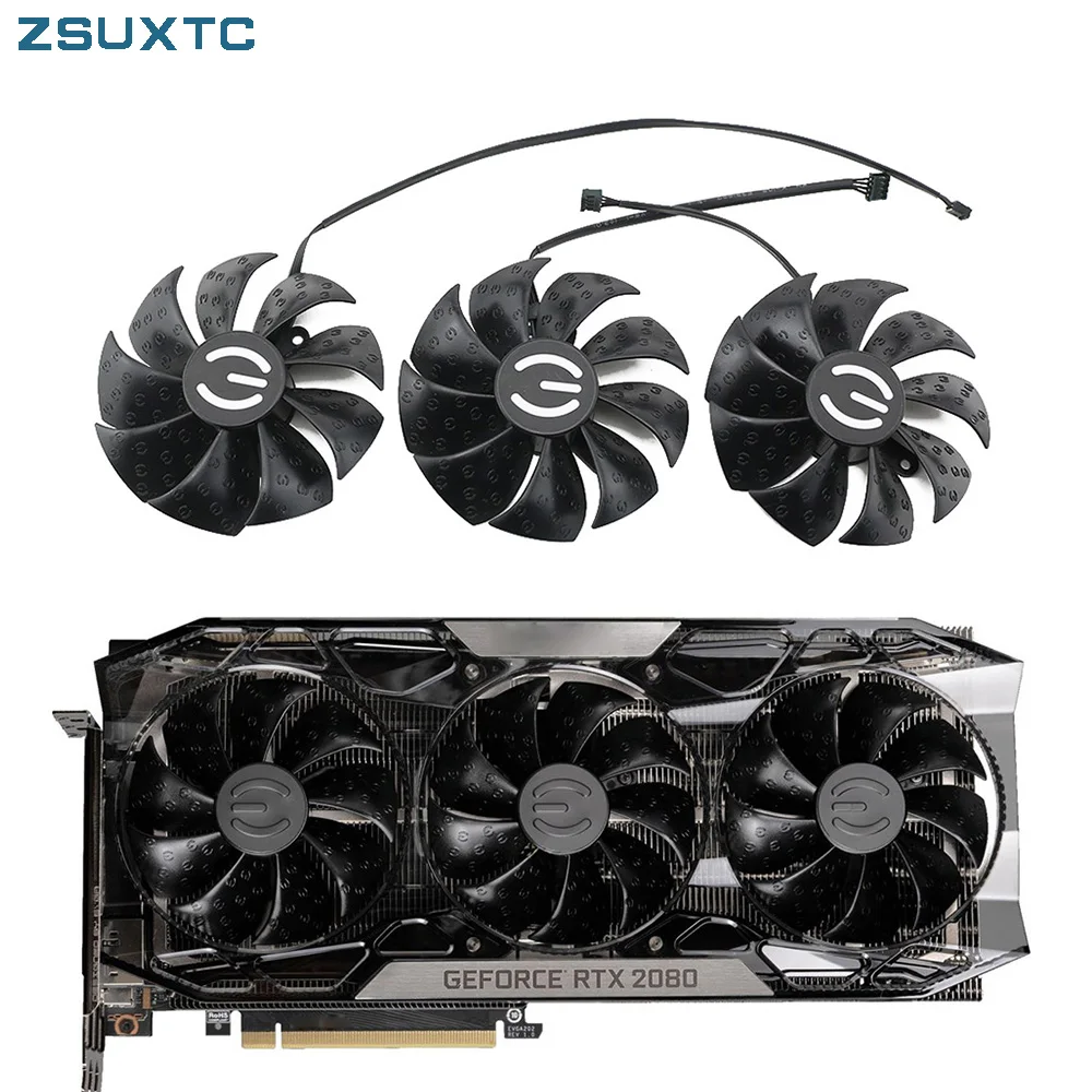 Sostituzione Delle Ventole Di Raffreddamento Muslimex Da 87Mm Per Evga Rtx 2080 Ti Ftw3 Ultra 2070 Super Rtx2080 Ventola Di Raffreddamento Della Sched