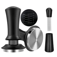 Coffee Tamper Spring Espresso Tamper 51mm 53mm 58mm Coffee Tampers and Coffee Stirrer Stainless Steel Tampers Coffee Accessories 1