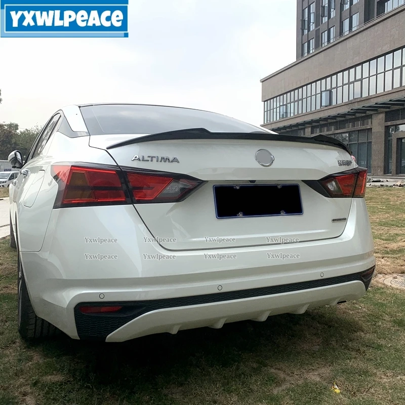 

For Nissan Altima Teana Spoiler 2019 2020 2021 High Quality ABS Plastic Unpainted Primer Rear Trunk Lip Wing