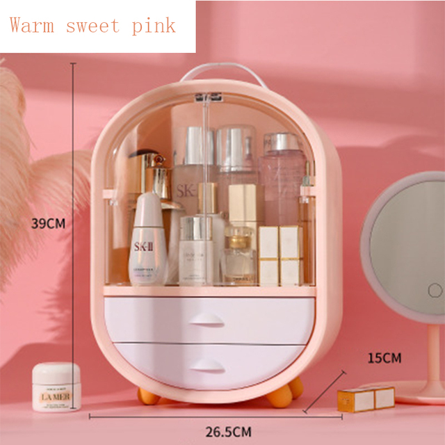 New Acrylic Transparent Cosmetic Storage Box Bathroom Makeup Storage jewelry organizer for cosmetics Box