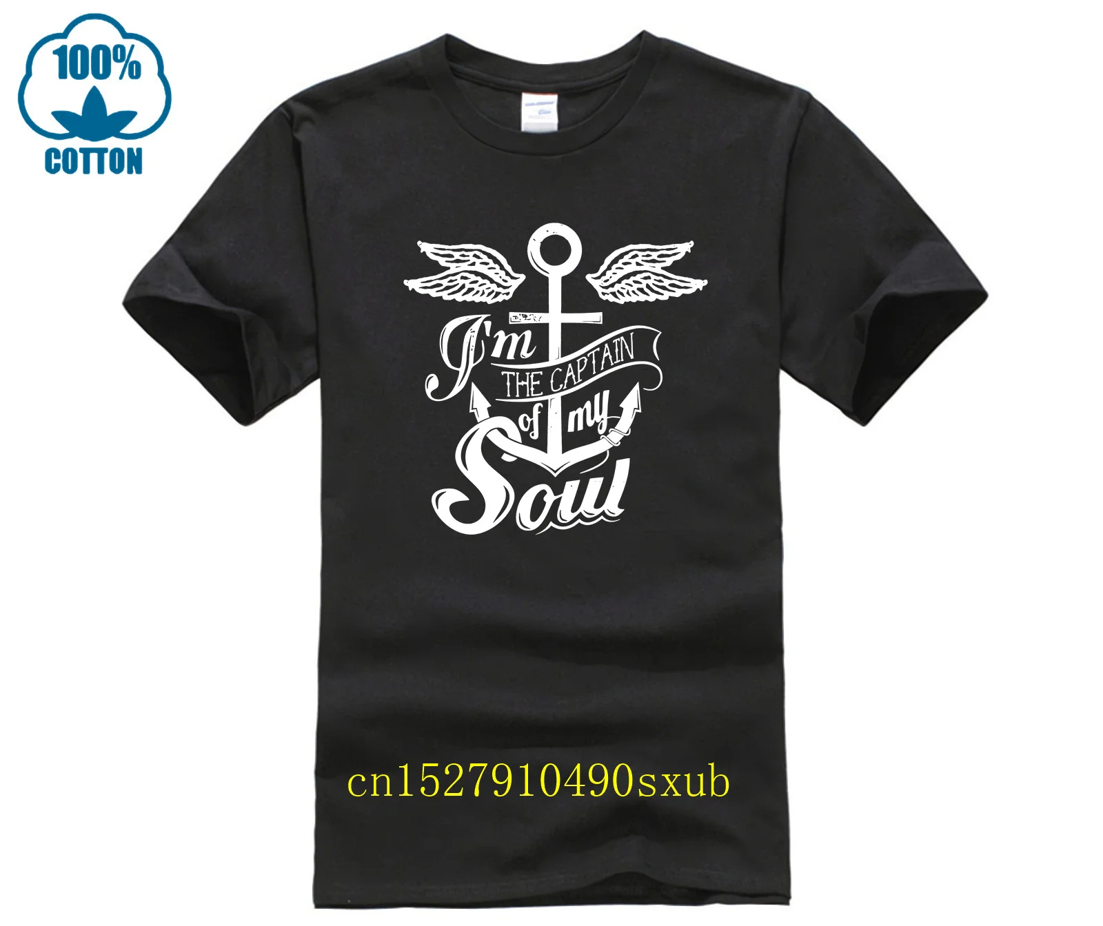 

Футболка мужская приталенная, 100% хлопок, спортивная одежда, персональная футболка капитана моей души, лето